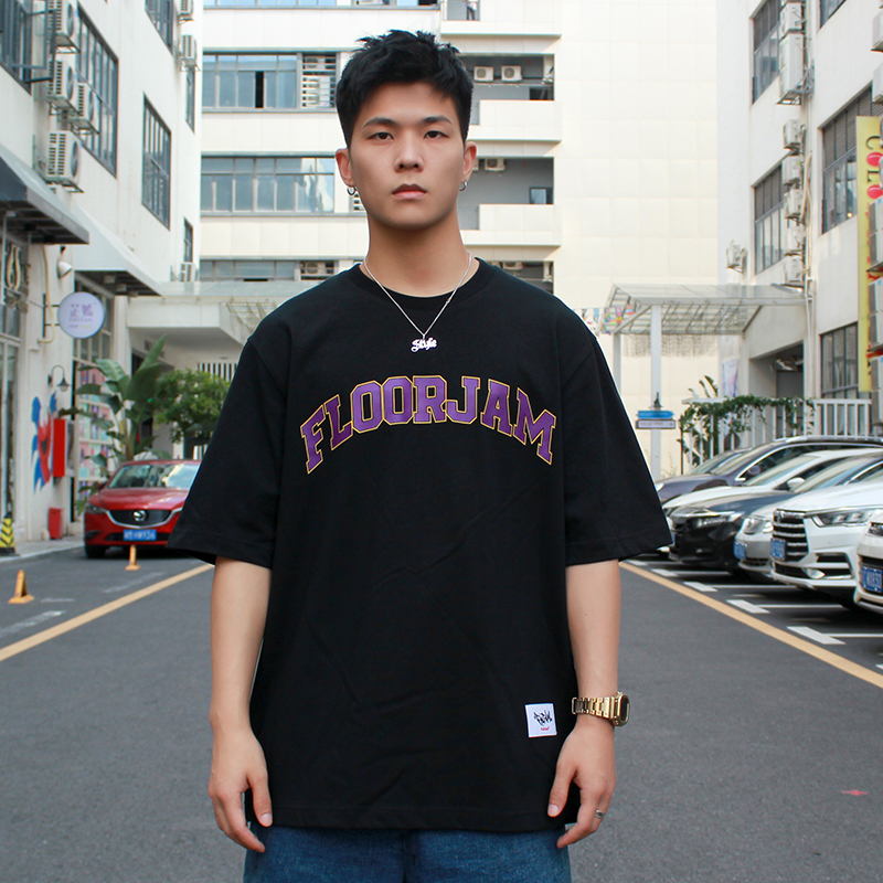 FUJAM短袖嘻哈美式印花T恤