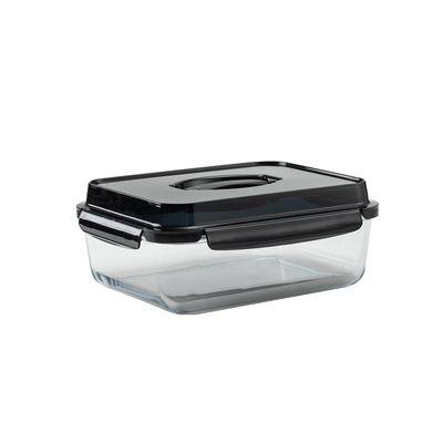 高硼硅玻璃长方形带盖耐冷耐热