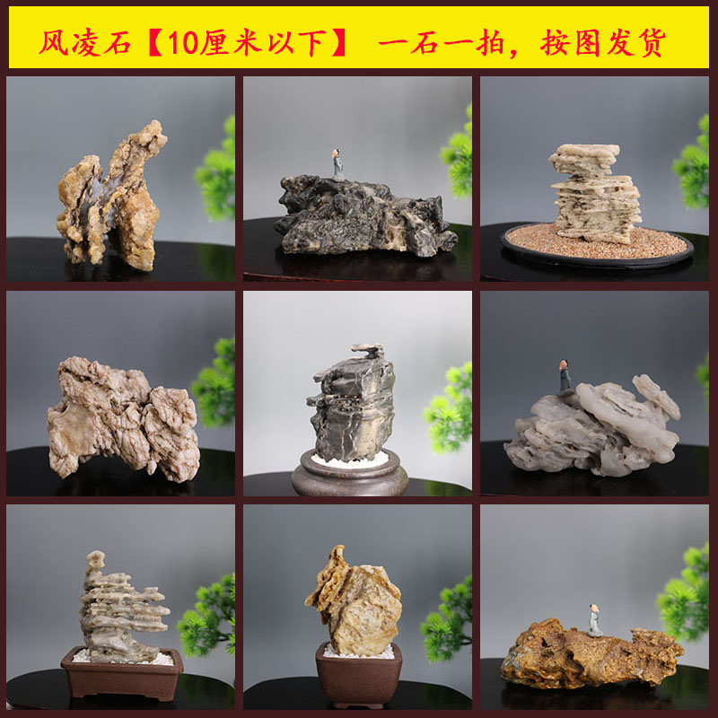 新疆戈壁石天然风凌石砺石鱼缸石头造景石假山多肉菖蒲盆景太湖石