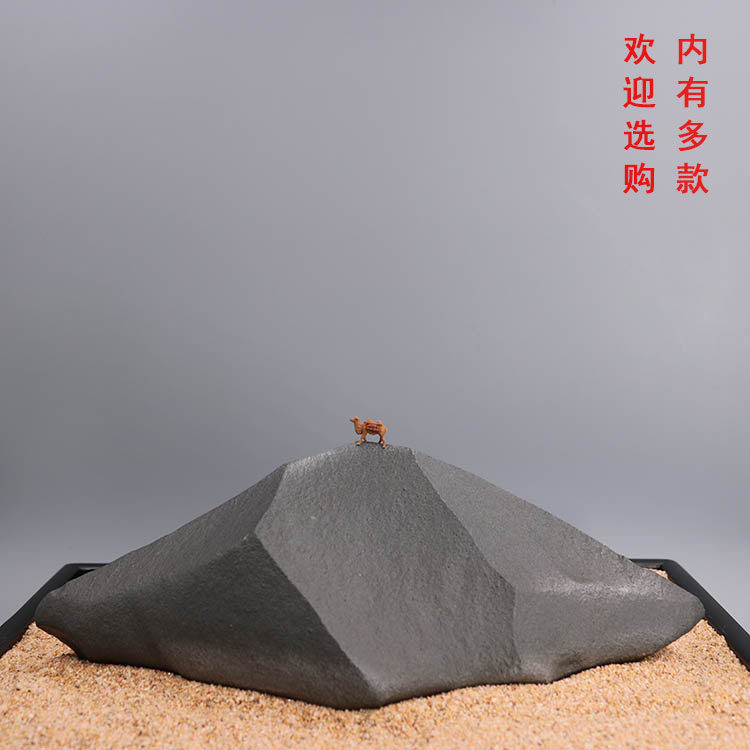 戈壁石风凌石风凌泥石天然原石观赏石奇石石头客厅办公室家居摆件