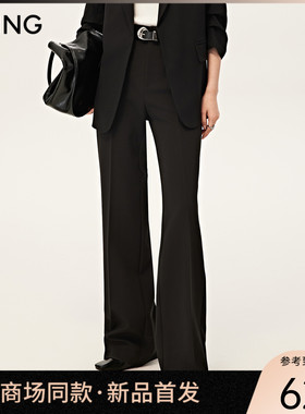 【商场同款】Y.SING衣香丽影2025秋黑色长裤150726104