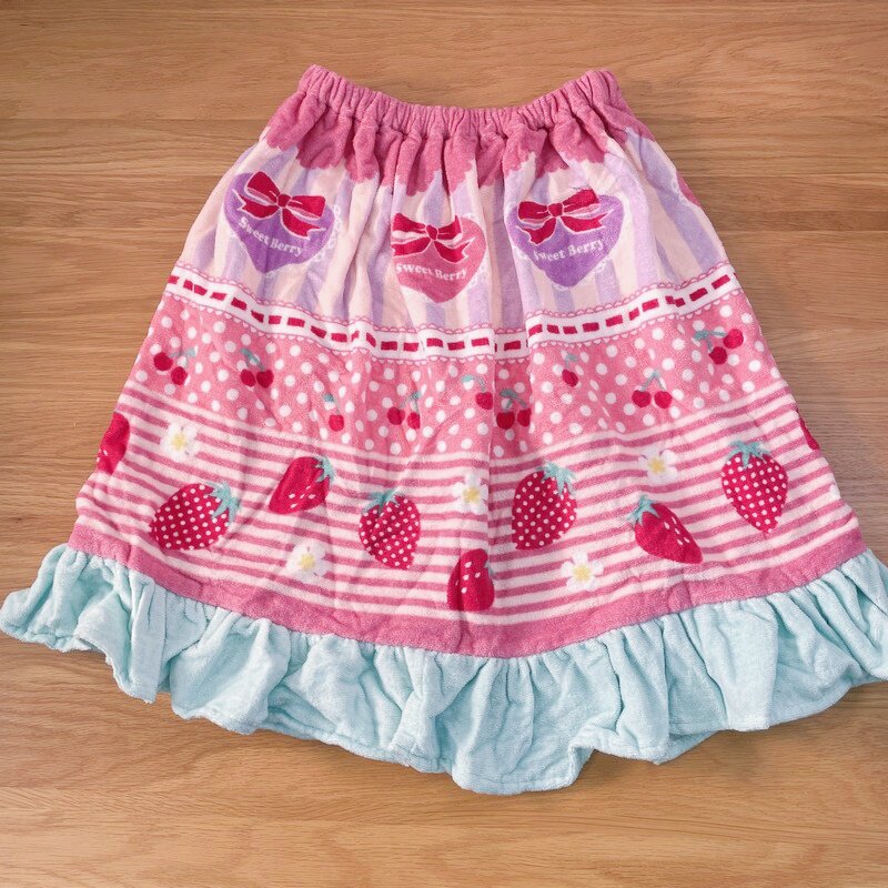 身高120-160cm外贸可爱女童浴裙浴袍浴衣儿童浴巾半身抹胸裙全棉