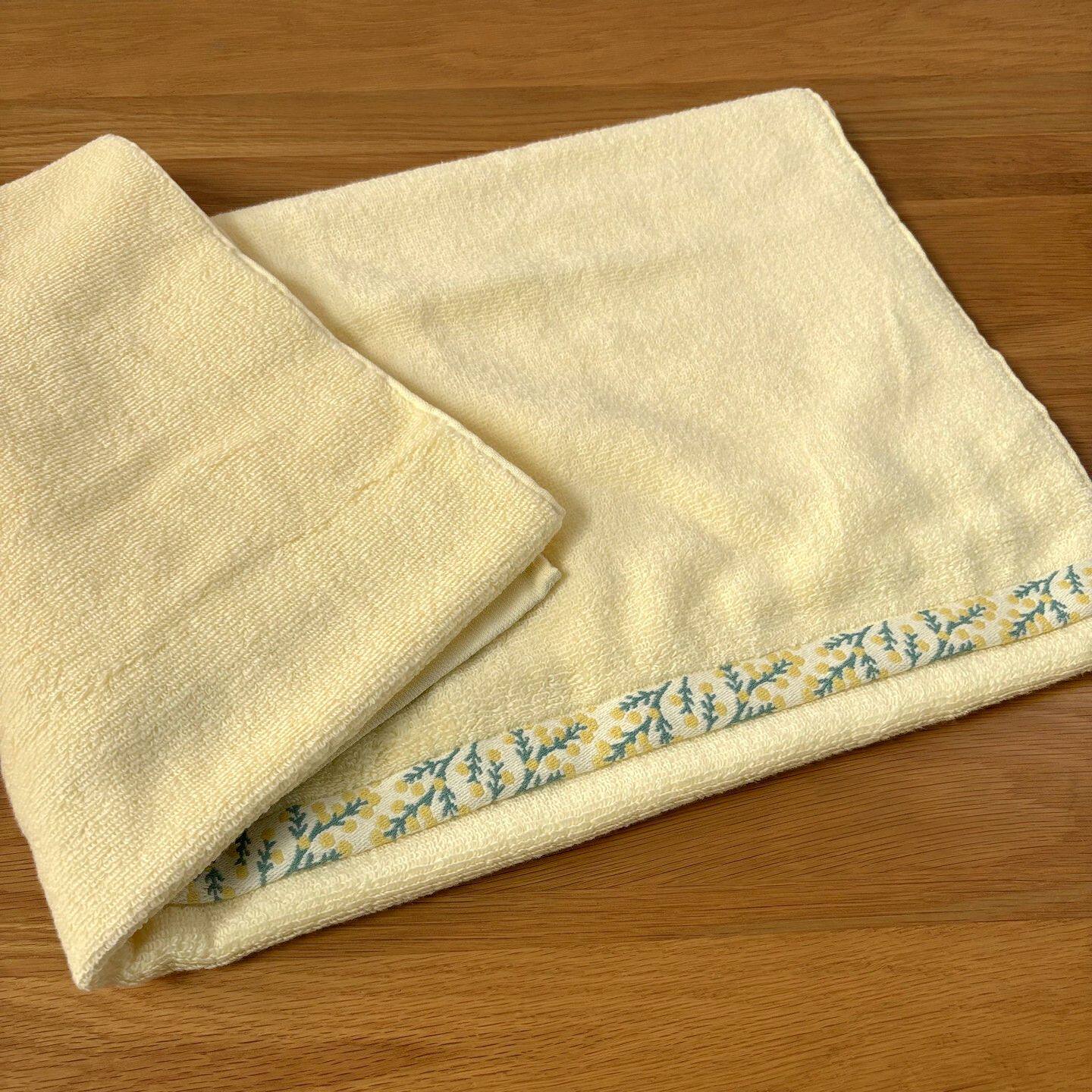 日系简约小花枝 亲肤柔软浴巾140*70cm吸水家用浴巾大人儿童均可