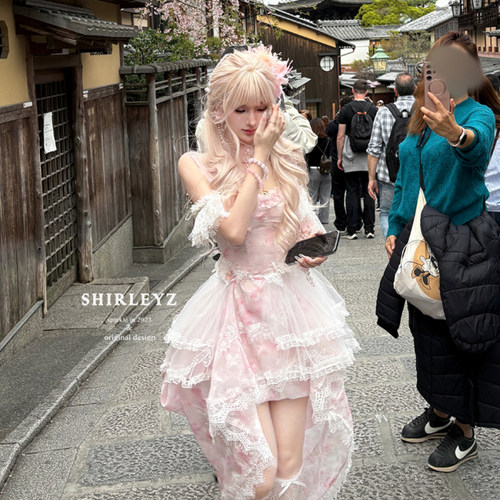 原创仙女浪漫多种穿法雪纺小众甜