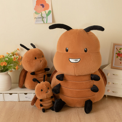 可爱坏笑大蟑螂小强毛绒玩具