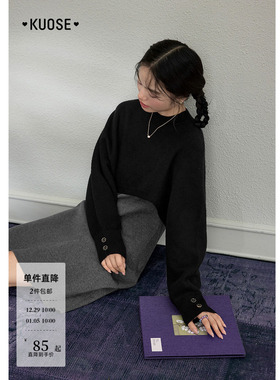 阔色灰色不规则收腰显瘦连衣裙女25秋冬新款针织披肩毛衣两件套装