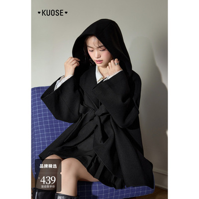 斗篷披风呢子大衣短款