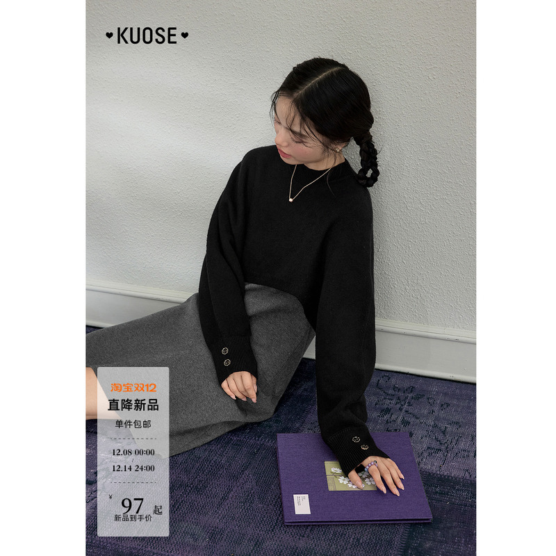 灰色不规则收腰显瘦连衣裙