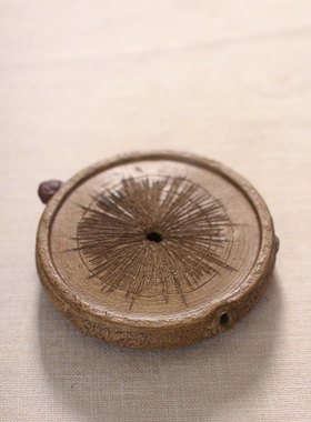 宜兴紫砂段泥茶壶垫 茶盘 仿生创意紫砂壶垫
