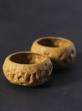 驯砂记 原矿紫砂 全手工紫砂茶壶可爱供春杯 70cc 黄金段泥供春壶