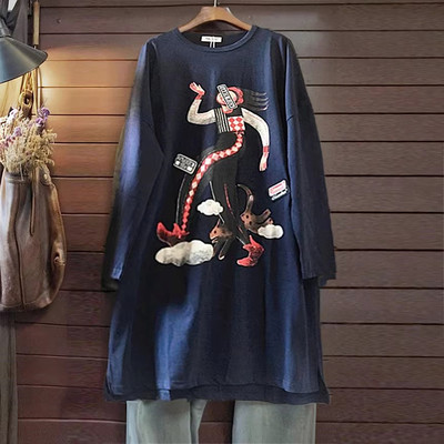 连衣裙棉宽松休闲直身