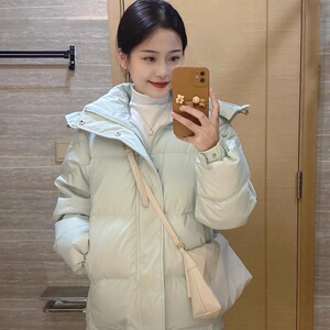 爆款可拆卸帽羽绒棉服女小个子设计感时尚宽松保暖冬加厚棉衣外套