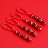 2026马年朱砂十二生肖三合六合挂件本命年属马鼠牛兔钥匙扣手机链