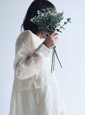 Warm Buds 2021秋季新款天丝长裙宽松两件套连衣裙女可甜可盐