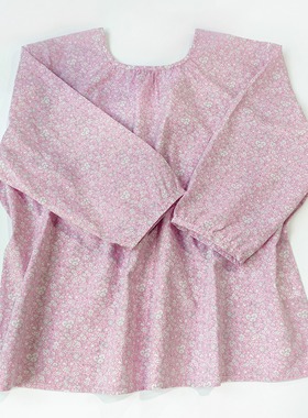 Warm Buds 纯棉圆领八分袖衬衫Liberty2024新款衬衫