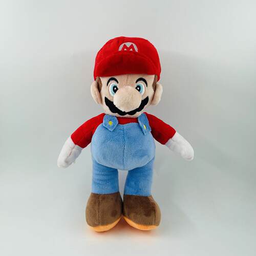 25cm 中号 玛丽 马里奥 红帽站姿玛丽毛绒公仔 玩具玩偶游戏周边