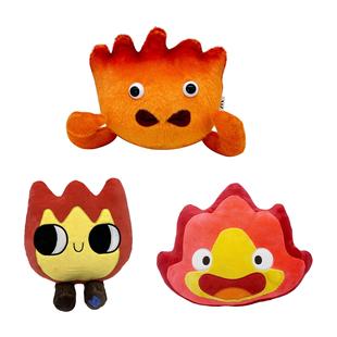 跨境Calcifer plush卡西法火恶魔毛绒玩具玩偶公仔动漫游戏周边