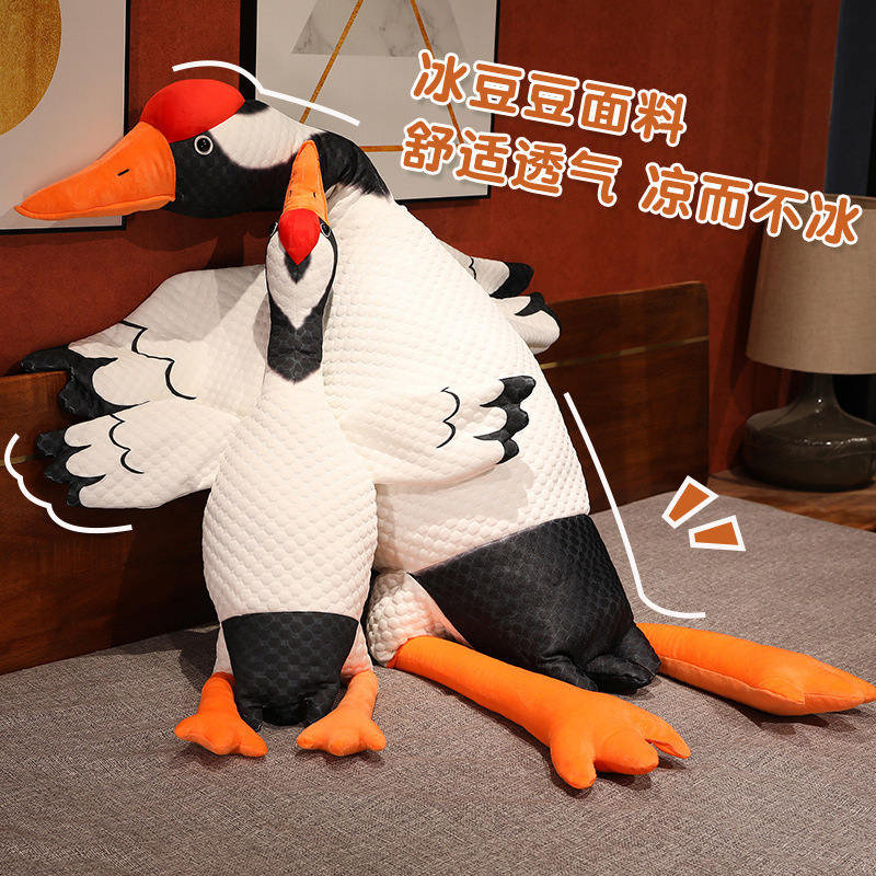 创意仙鹅仙鹤毛绒玩具公仔抱枕