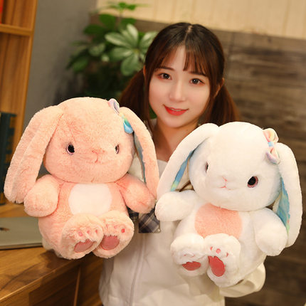 2020新款萌萌兔公仔 软萌垂耳兔毛绒玩具 垂耳兔玩偶女生礼物代发