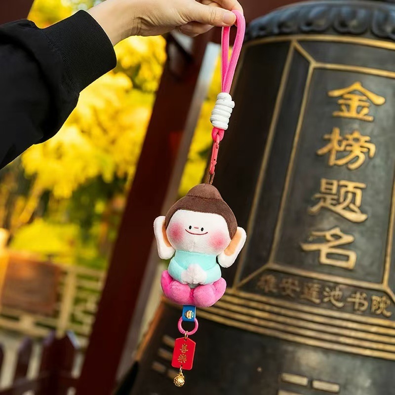 山西云岗石窟纪念品钥匙扣挂件包包礼品装饰挂饰平安喜乐佛莲华佛