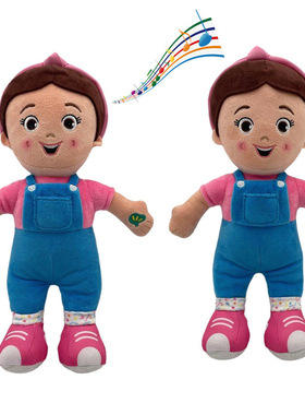 跨境爆款瑞秋女士音乐公仔Ms rachel plush棉花娃娃毛绒玩具发声