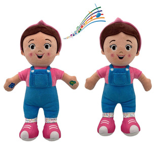 plush棉花娃娃毛绒玩具发声 rachel 跨境爆款 瑞秋女士音乐公仔Ms