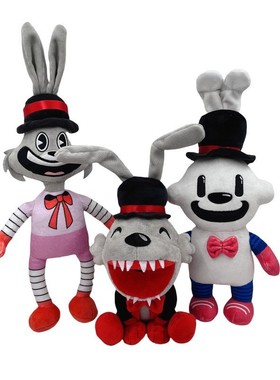 跨境新品 Finding Frankie 寻找弗兰基游戏恐怖兔子毛绒玩偶公仔