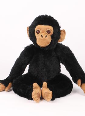 网红跨境新品Meet Punch Monkey Plush黑猩猩毛绒公仔猴子玩偶