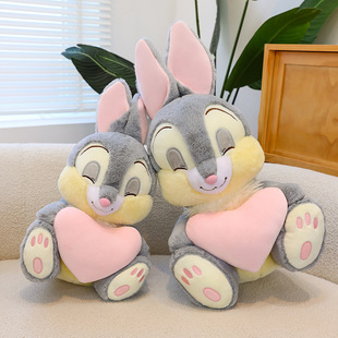 可爱桑普兔小灰兔长耳朵爱心兔子毛绒玩具公仔玩偶送人生日礼物