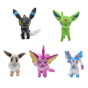 小号异色站姿伊贝伊布家族原始伊布毛绒公仔公仔玩偶动漫游戏周边