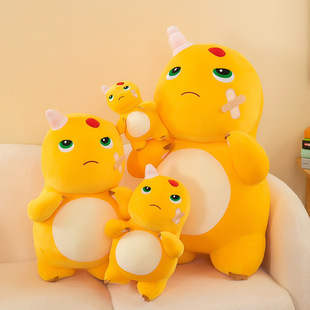 网红不服挨揍小黄恐龙公仔毛绒玩具恐龙玩偶儿童送男女生日礼物