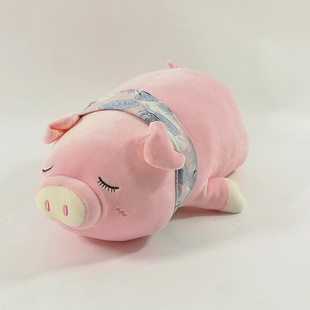 打盹猪公仔毛绒玩具柔软猪抱枕毛绒玩偶压床娃娃生日礼物