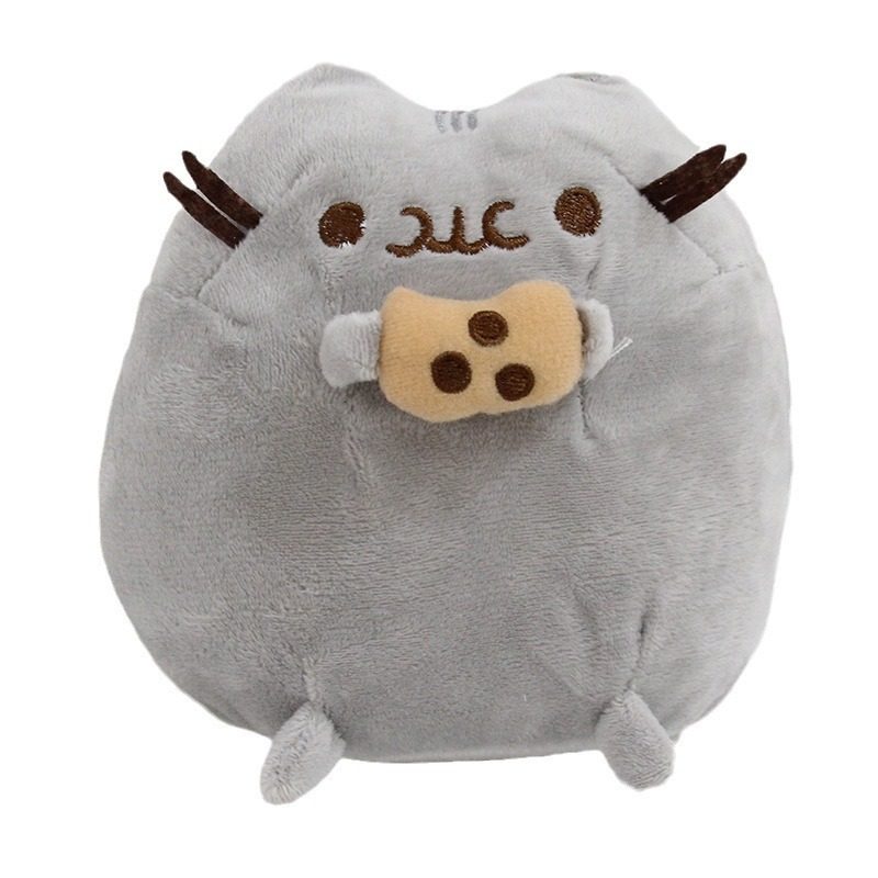 15厘米可爱猫猫饼干猫毛绒公仔 圆滚滚胖吉猫布偶玩具