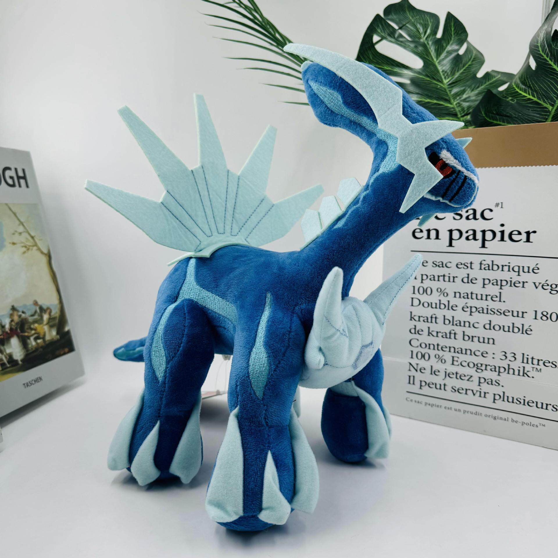 30cm大号迪亚鲁加牙卢卡神兽钻石兽毛绒公仔玩具玩偶优质版带吊牌