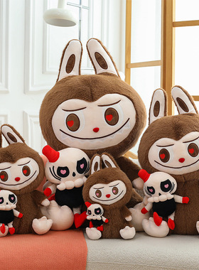 跨境新品情侣拉布布和Tycoco公仔毛绒玩具新款卡通毛绒玩偶抱枕批