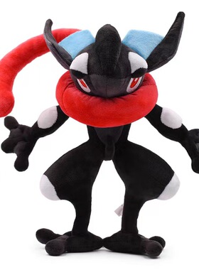 精灵妖怪可梦宝贝御三家异色黑色甲贺忍蛙毛绒玩具公仔游戏周边