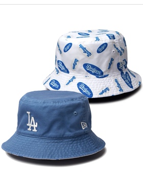 New Era/纽亦华 MLB 洛杉矶道奇队 双面戴 渔夫帽子 盆帽走边帽