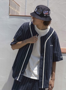 New Era 纽亦华 MLB Many Patch 世界大赛纪念 渔夫帽子 全棉满绣