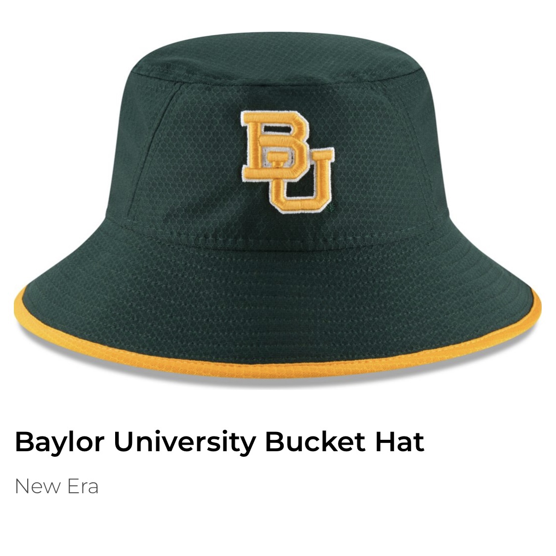 NCAA贝勒大学New Era户外登山钓鱼露营运动防晒帽子速干ADVENTURE