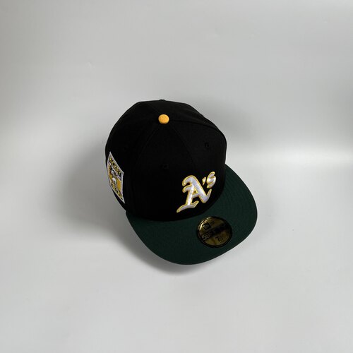 New Era/纽亦华 MLB 奥克兰运动家队 棒球帽子 全封平檐59FIFTY