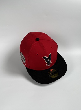 New Era 纽亦华 MLB 洛杉矶天使队 倒logo 荧光 棒球帽子 59FIFTY
