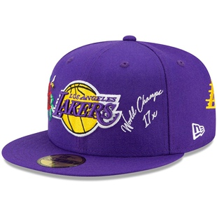 New Era NBA洛杉矶湖人LOS ANGELES LAKERS纪念棒球帽子59FIFTY