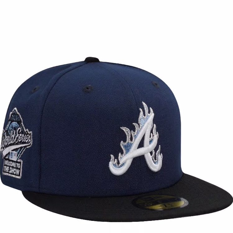 New Era/纽亦华 MLB 亚特兰大勇士队 限量款 棒球帽子 火焰荧光