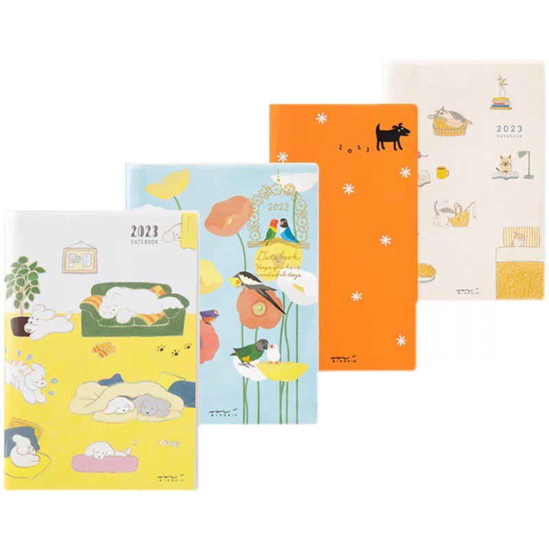 MIDORI手帐日程本笔记本猫咪小狗