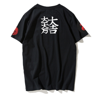 国潮日系复古短袖男款夏季石田三成大一大万大吉2025新款短袖T恤