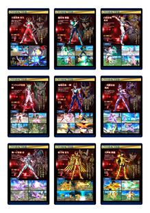 《圣斗士星矢:斗士之魂》游戏人物图鉴收藏卡片全套78张8659019