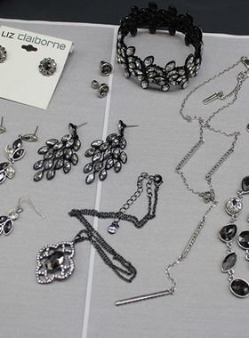 欧美y单原单 MONET KC kenn 灰色气质系列 耳坠耳环耳钉项链手链