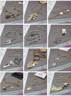 长款欧美y复古毛衣链金属