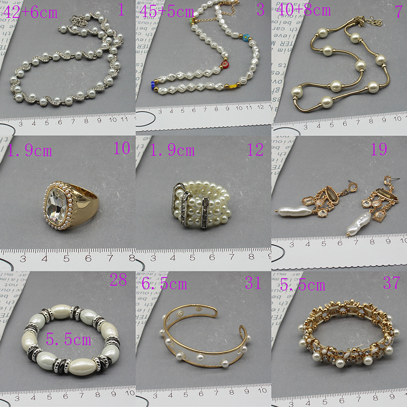 项链手链耳环戒指珠珠款欧美