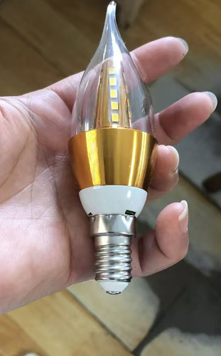 led灯泡e14螺口灯泡节能灯泡水晶吊灯拉尾蜡尾泡